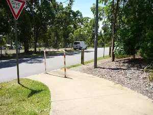 Footpath and intersection in Murray's Beach on Jetty Point Drive