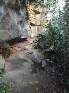 Track below cliffs