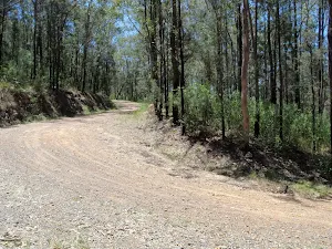 Sharp bend near bottom of Donny's Track