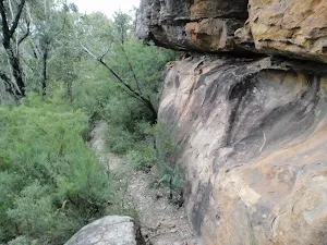 Track heading north from Attic Cave