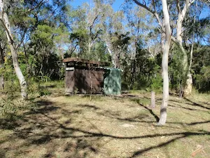 Toilet and water tank at Ten Mile Hollow Campsite