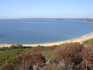 Putty Beach across Broken Bay to Barrenjoey Headland