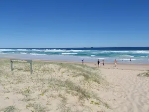 Looking across dune on Birdie Beach