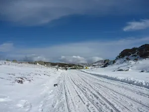 Snowshoeing on Perisher Blue Cow Link Rd