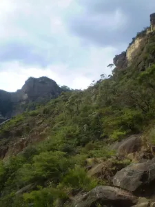Looking west towards the Landslide