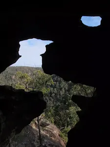 View from small cave
