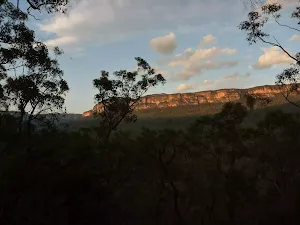 View of the escarpment from west of the Kedumba River