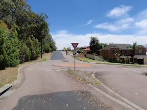 looking to the roundabout of James Sea Dr  Bembooka Rd and Sun Valley Rd