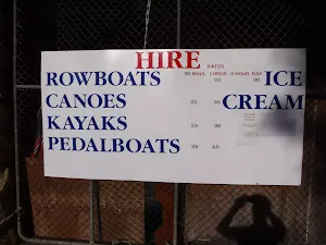 Sign at boat shed