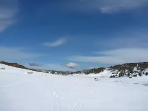 Snowhoeing through Perisher Valley