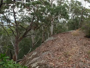 Steep cliff beside Mouat Walk