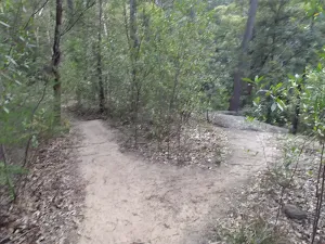 Fork in the Red Hands Cave track