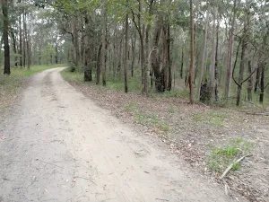 Toomeys Rd Trail near dirt and rock stock pile