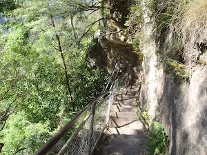 Winding down the cliffside