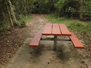 Table at Seymour Pond picnic area