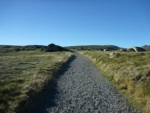 Walking along the Main Range Track