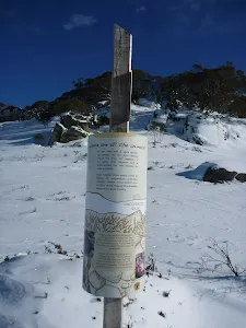 Information signs on the Rock Creek pole line