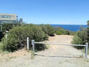 Locked gate on Wybung Head