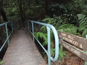 Bridge and sign to Picnic Point