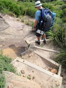 Track down steps to Garie Beach