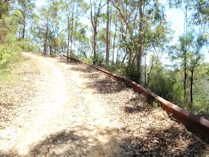 rusting railing beside Donny's Track