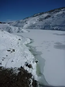 Frozen Guthega pondage