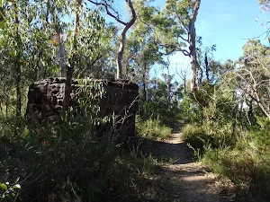 Boulder beside the track