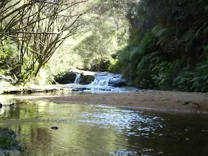 As the water cascades down the rocks it is very beautiful
